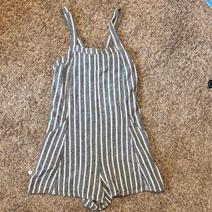 Cute lined blend romper